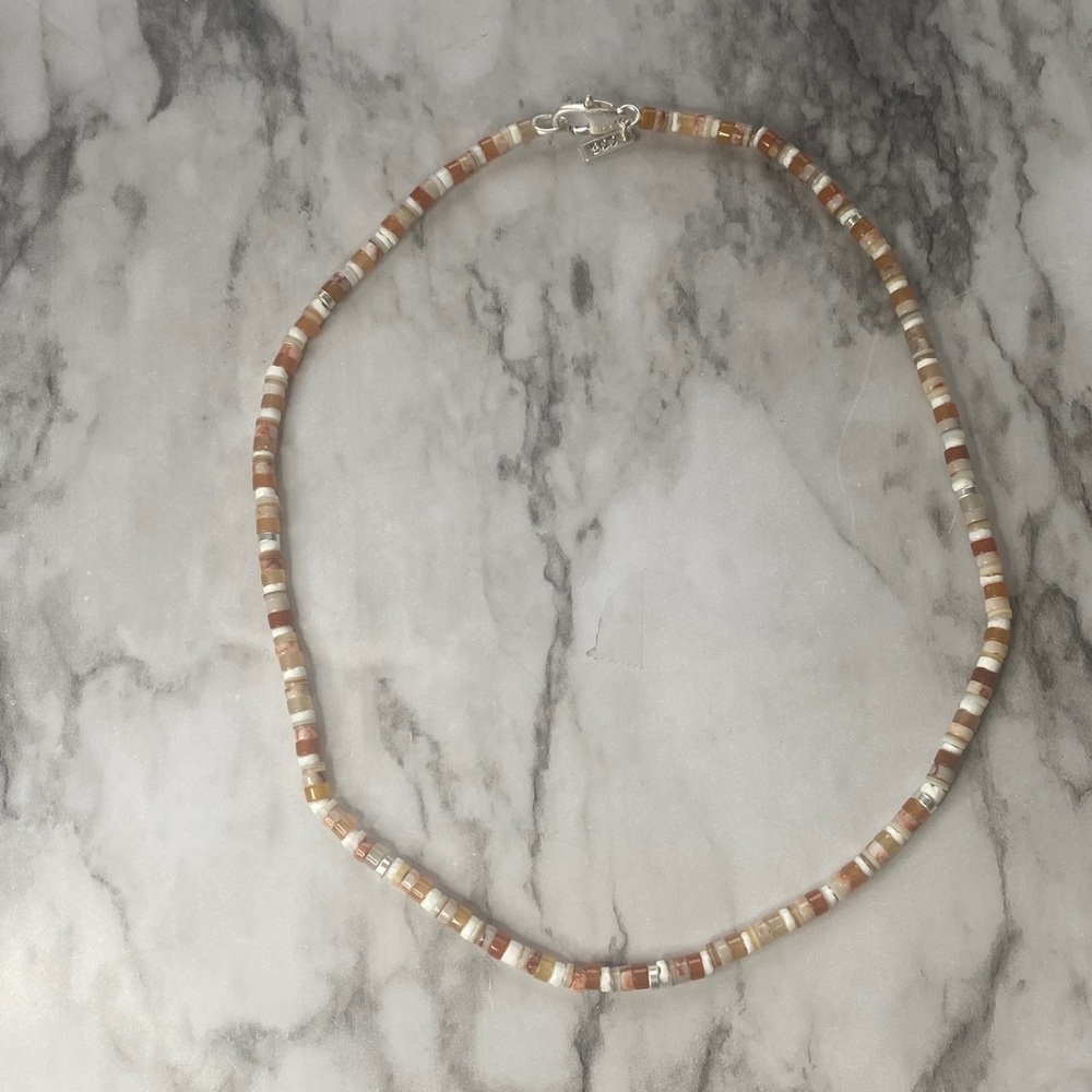 New COS Elegant Semi-Precious Multicolor Beaded Necklace - Picture 2 of 6